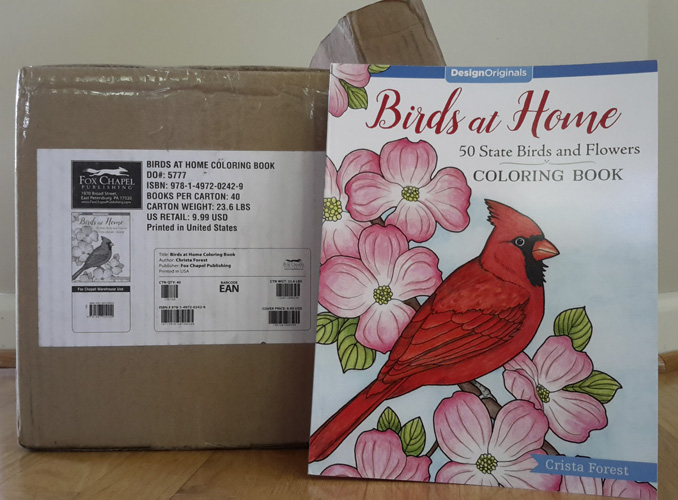 Birds At Home Coloring Book by Crista Forest