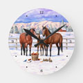 bay quarter horse wall decor