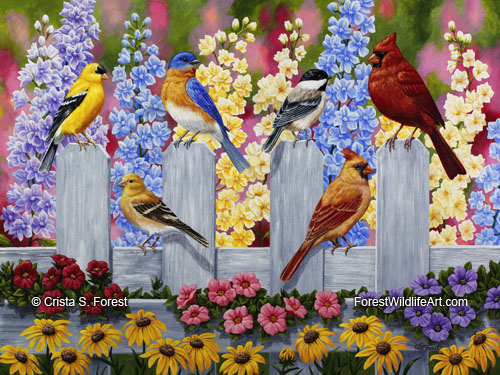 Birds and Blooms Spring Garden