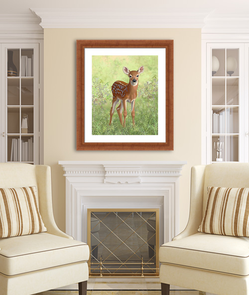 whitetail deer painting.