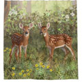 whitetail deer shower curtain