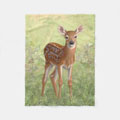 whitetail deer throw blanket