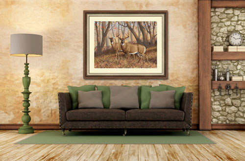 whitetail deer painting.