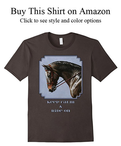 Bay warmblood sport horse shirts