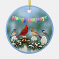 Christmas birds holiday decor