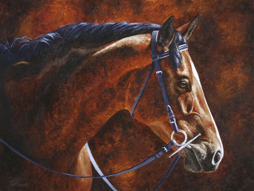 Hanoverian horse painting