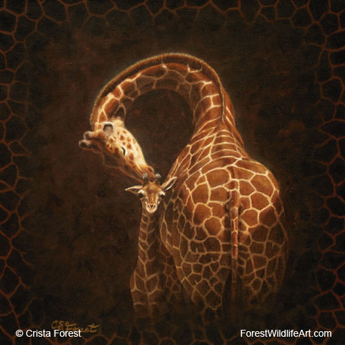 giraffe painting